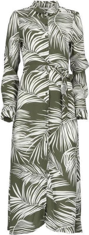 Onlaugustina 3/4 Shirt Dress Wvn 15205136 Kalamata/palm Leaf