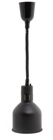 Professionele Horeca Warmhoudlamp - Verstelbaar - Zwart - Ø175mm.