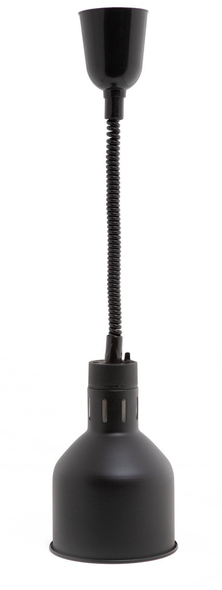 Professionele Horeca Warmhoudlamp - Verstelbaar - Zwart - Ø175mm.