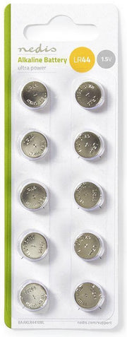 Alkaline batterij LR44 | 10 stuks | Blisterkaart