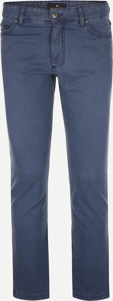 Steppin' Out Spring 2021  Washed Canvas Mannen - Slim Fit -  - Blauw (40)