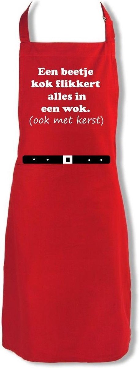 Kerstschort een beetje kok ..