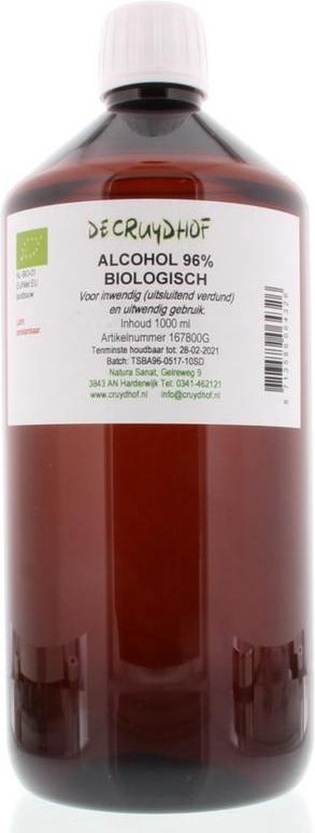 Cruydhof Alcohol 96.2% Inwendig en Uitwendig 1000 ml