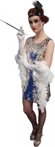 Zilverkleurige discovermomming voor vrouwen - Verkleedkleding - One size