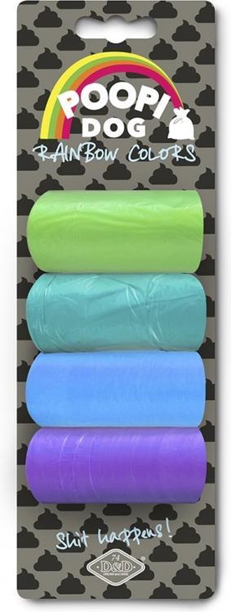 D&D Poopidog en routerainbow color 3 4ROL met 15ZAK