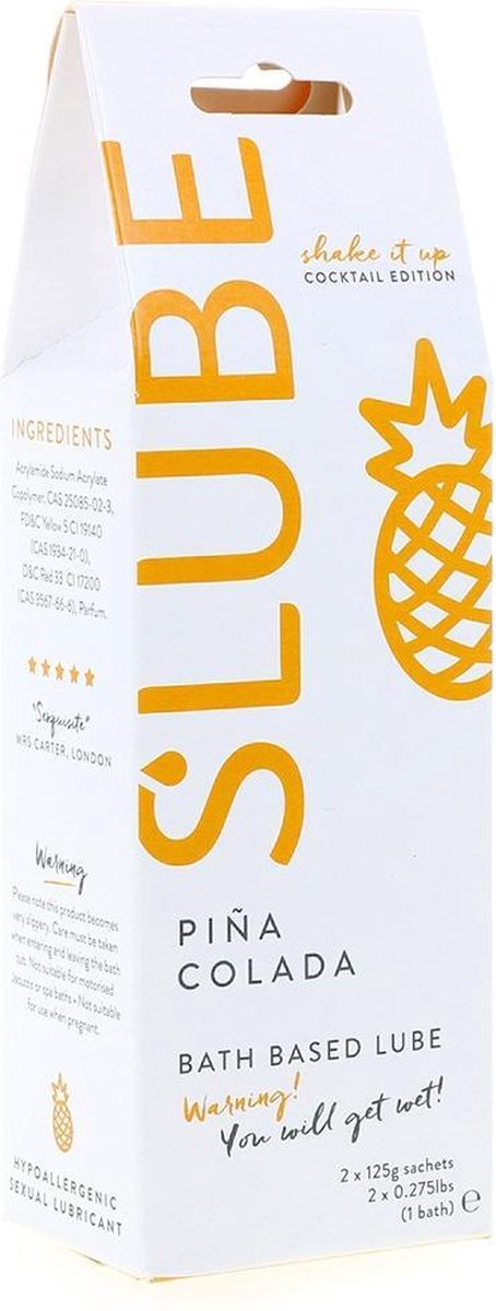 Slube – Massage en Glijmiddel Pina Colada – klein verpakking
