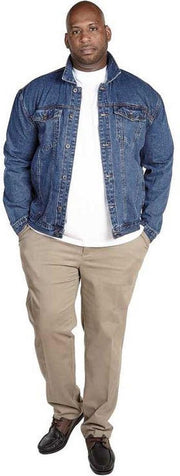 Duke 555 Trucker Jas Blauw Denim Maat 4XL Kingsize
