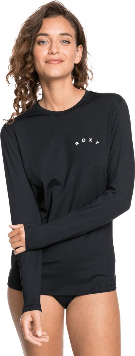 Roxy - UV Zwemshirt voor dames - Longsleeve - Enjoy Waves Lycra - Antraciet - maat S