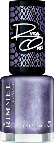 Rimmel London 60 seconds SuperShine Nagellak by Rita - 811 Hot Metal Love