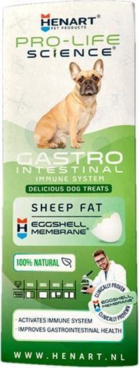 Henart pro life science schapenvet blokjes gastrointestinal tract - 3x20 st 270 gr - 1 stuks