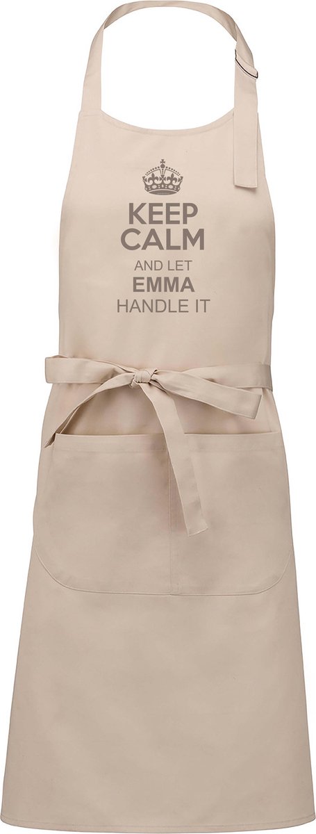 Mijncadeautje Schort - Top Chef Eetsmakelijk- met voornaam - mooie en exclusieve keukenschort - zwart