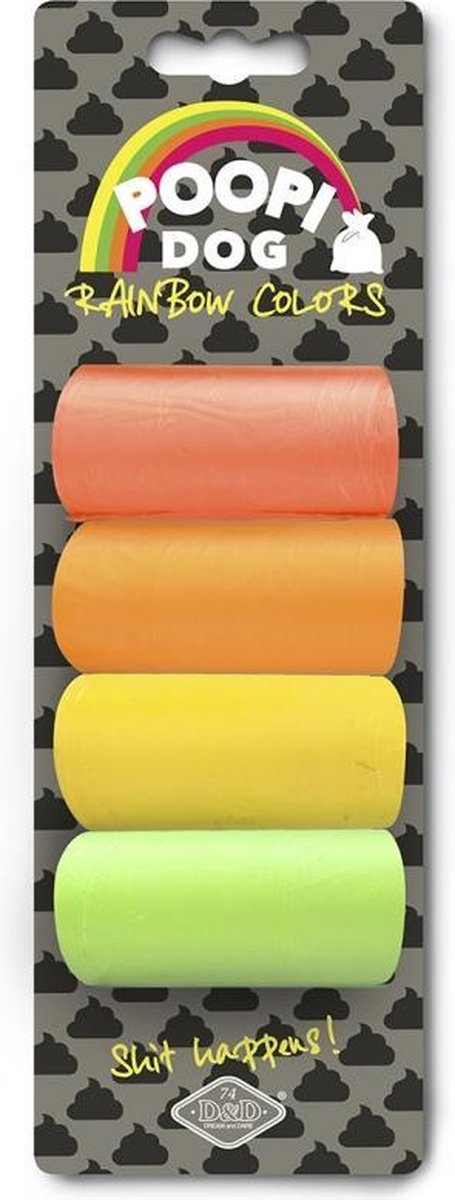 D&D Poopidog en routerainbow color 1 4ROL met 15ZAK