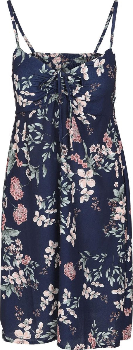 Cassis - Jurk met bloemenprint - Marineblauw