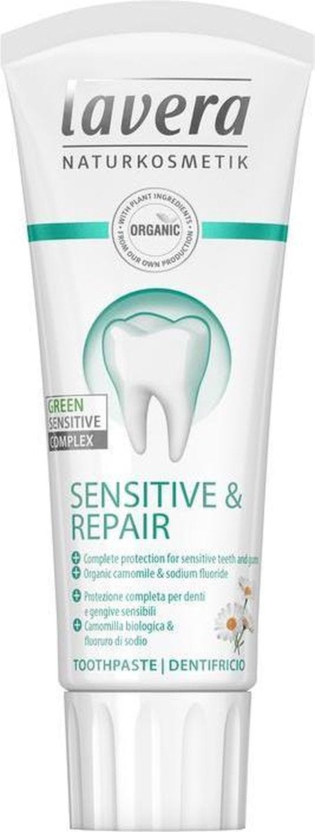 Lavera Tandpasta/toothpaste sensitive & repair 75 ml