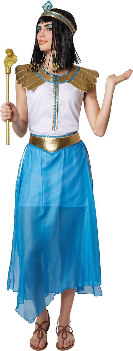 dressforfun - Betoverende farao Hatsjepsoet XL  - verkleedkleding kostuum halloween verkleden feestkleding carnavalskleding carnaval feestkledij partykleding - 302703