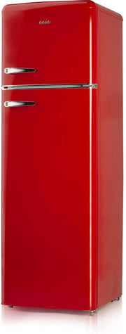 Domo DO929RKR - Koel-vriescombinatie - Retro - 193+52L - Rood
