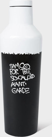 Corkcicle Canteen - 475ml Basquiat - Gloss White Samo - Special Edition ! 16oz. Waterfles en Thermosfles - 3wandig - 25uur koud en 12uur warm - meerkleurig - BPA vrij - grote opening voor ijsklontjes