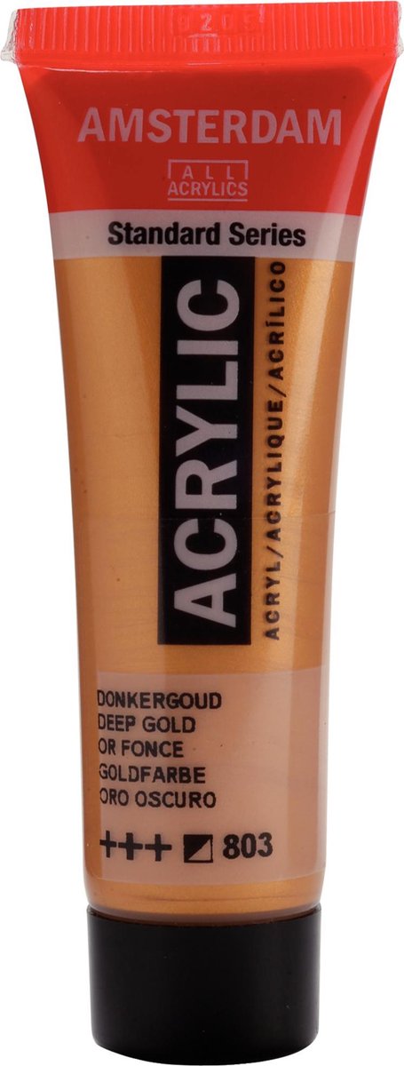 Acrylverf - 803 - Donker goud - Amsterdam - 20ml