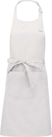 XXL Keuken- en barbecueschort - "Best Service" - wit - blanco - onbedrukt - (74 x 88 cm)