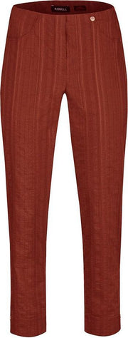 Robell - Bella 09 - 7/8 Structuur Streep - Rood - EU42