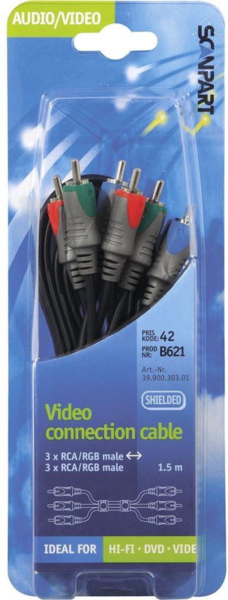 Bandridge VVL3302 - Component Kabel - 2 meter
