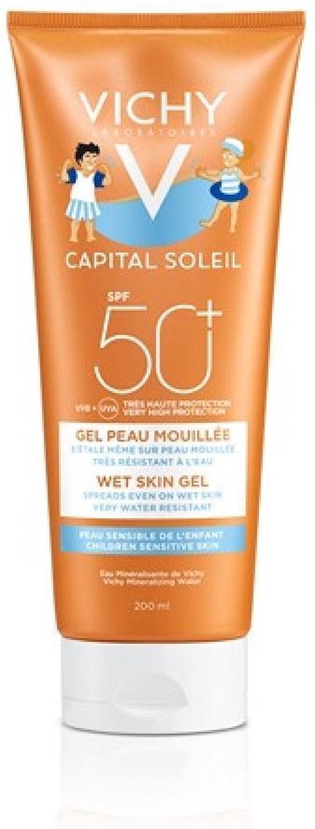 Vichy Capital Soleil Kids wet skin Zonnebrand gel SPF 50+ - 200ml