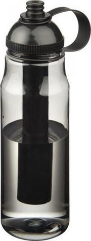 Zwarte drinkfles/waterfles met koelelement 700 ml - Sportfles - BPA-vrij