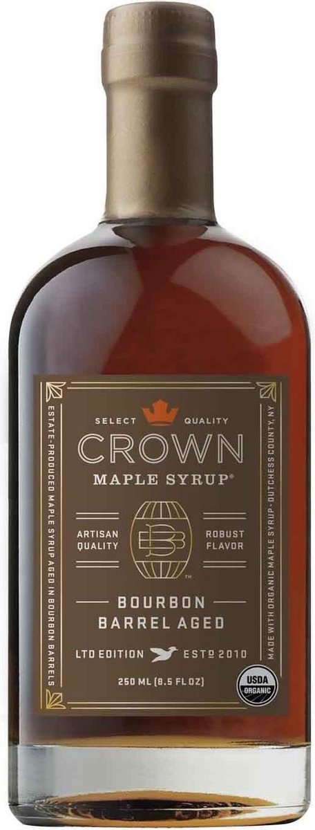 Crown Maple Syrup - Bekroonde ahornsiroop gerijpt op Bourbon eikenvaten