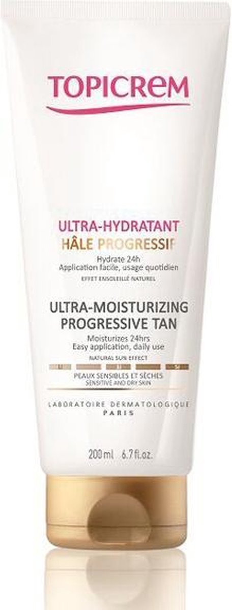 Topicrem Dagcrème Face Care Hydra+ Radiance Progressive Tan