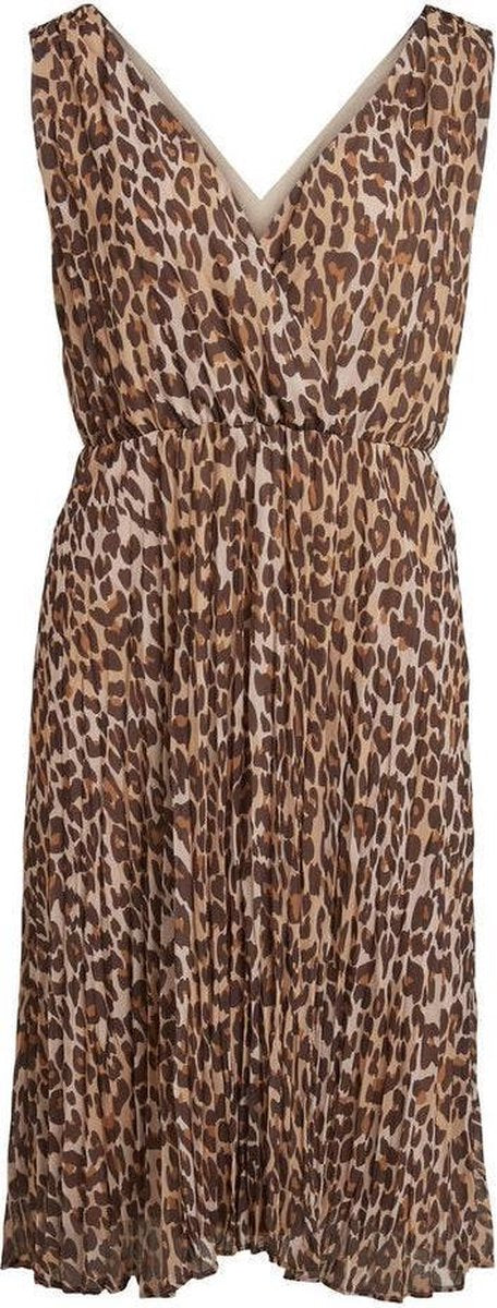 Vireneta S/l Midi Dress/su 14066240 Black/leo
