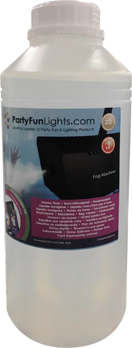 PartyFunLights Rookmachine Vloeistoffen & Navulling  1 liter - Fles