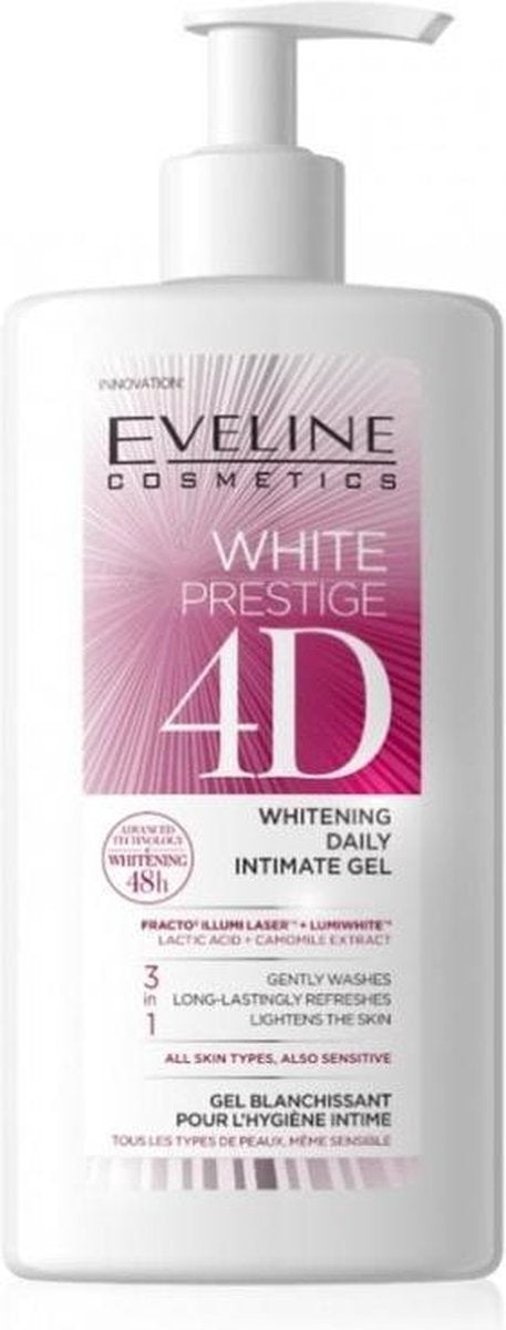 Eveline Cosmetics White Prestige 4D Whitening Daily Intimate Gel 250ml.
