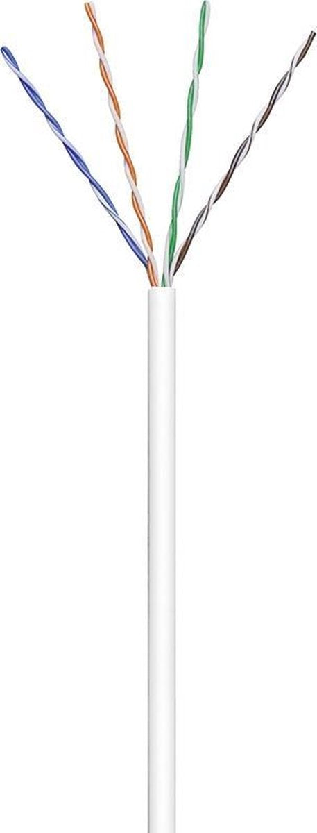 Goobay CAT 6 U/UTP 100m 100m Cat6 U/UTP (UTP) Wit netwerkkabel