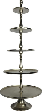 Countryfield Etagère Lucy 64 X 163 Cm Staal/nikkel Zilver