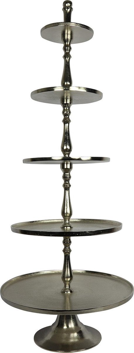 Countryfield Etagère Lucy 64 X 163 Cm Staal/nikkel Zilver