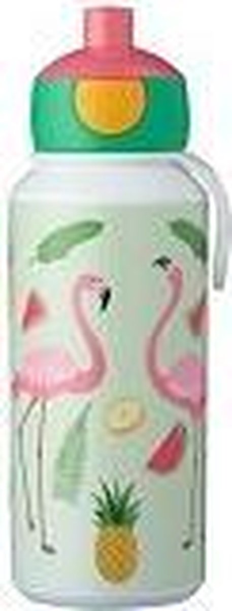 Mepal Campus Drinkfles Pop-up 400 ml - Tropical Flamingo