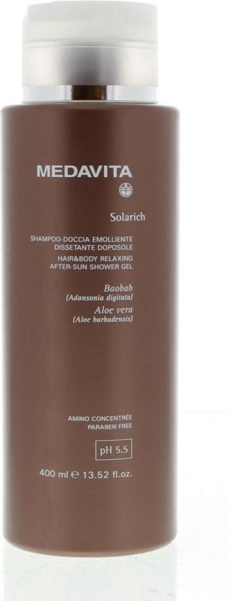 Medavita Solarich Hair & Body Relaxing After-Sun Shower Gel Na het Zonnen 400ml