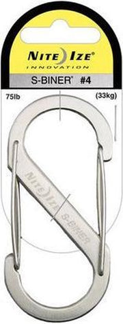 Nite Ize S  - Biner #4 roestvrijstaal zilver