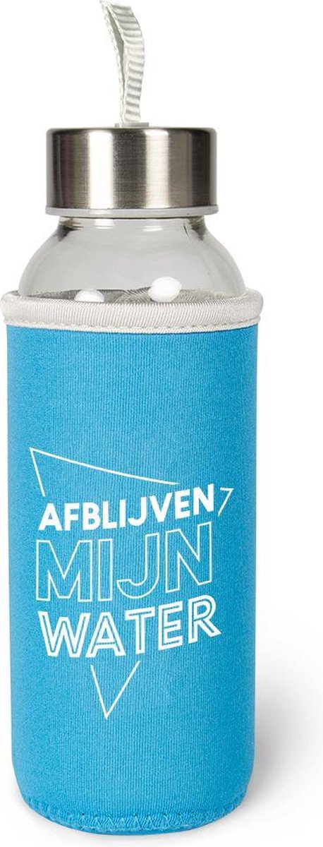 Afblijven Waterfles van glas met isolatie