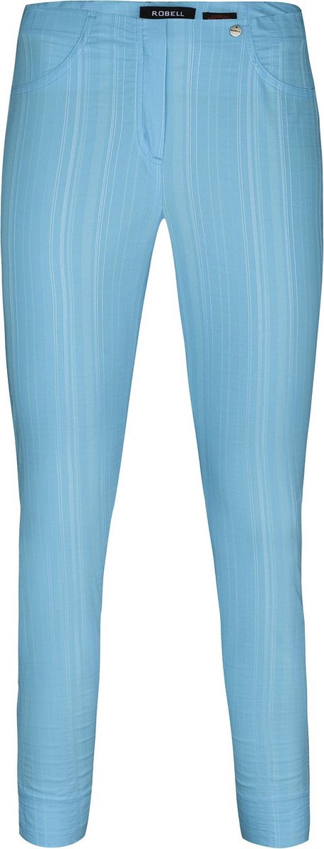 Robell - Bella 09 - 7/8 Structuur Streep - Azuurblauw - EU40