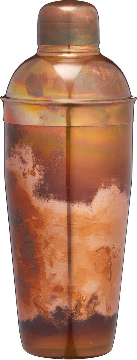 BarCraft RVS iriserende koperen afwerking cocktailshaker met ingebouwde zeef