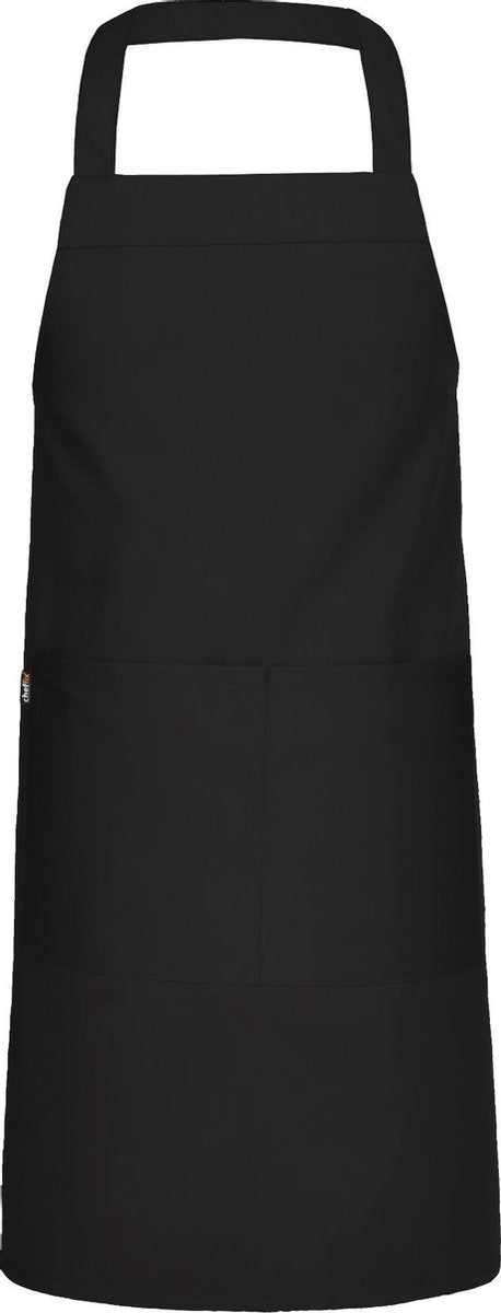 Cheffix Schort VITA Twill 210gr/m2 Zwart 75x80cm