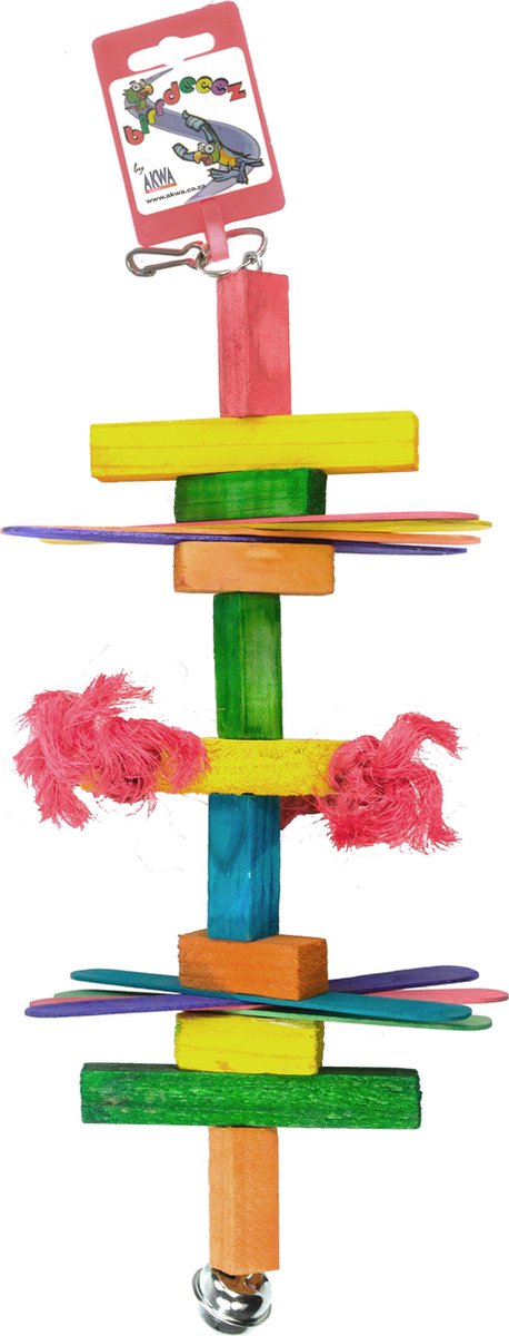 Birrdeeez Parkiet Houten speelgoed 35 cm