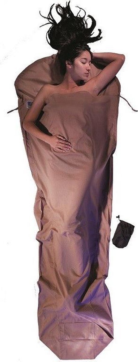 Cocoon Mummyliner - Lakenzak - Egyptisch Katoen - Khaki