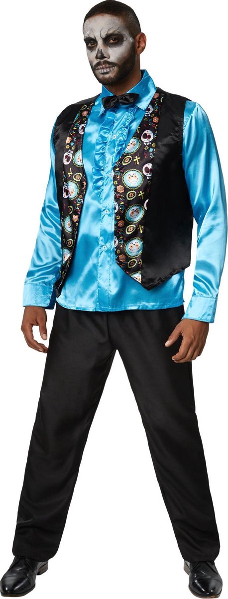 dressforfun - Griezelige cavalier XL  - verkleedkleding kostuum halloween verkleden feestkleding carnavalskleding carnaval feestkledij partykleding - 302028
