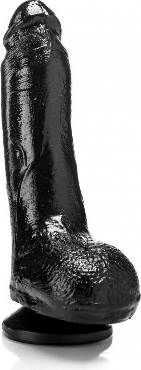 XXLTOYS - Erwan - Dildo - Inbrenglengte 18 X 5 cm - Black - Uniek Design Realistische Dildo – Stevige Dildo – voor Diehards only - Made in Europe