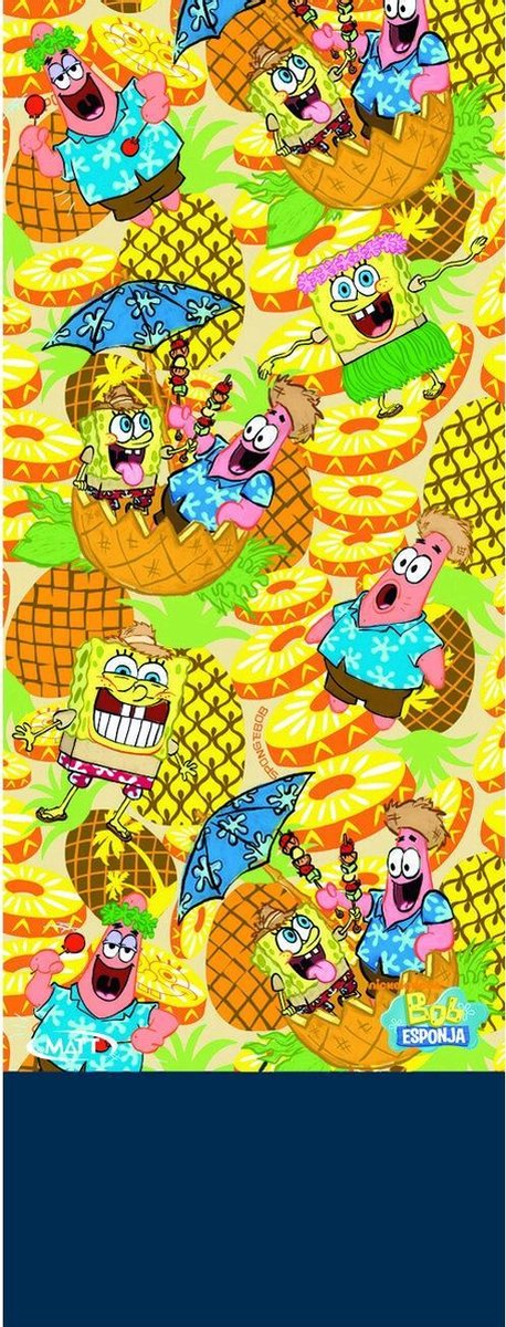 Matt Polar Scarf Spongebob Multi - Maat One size