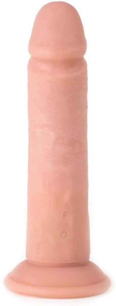 Virgite Vibrerende Dildo met afstandsbediening 21 x 6 cm - lichte huidskleur