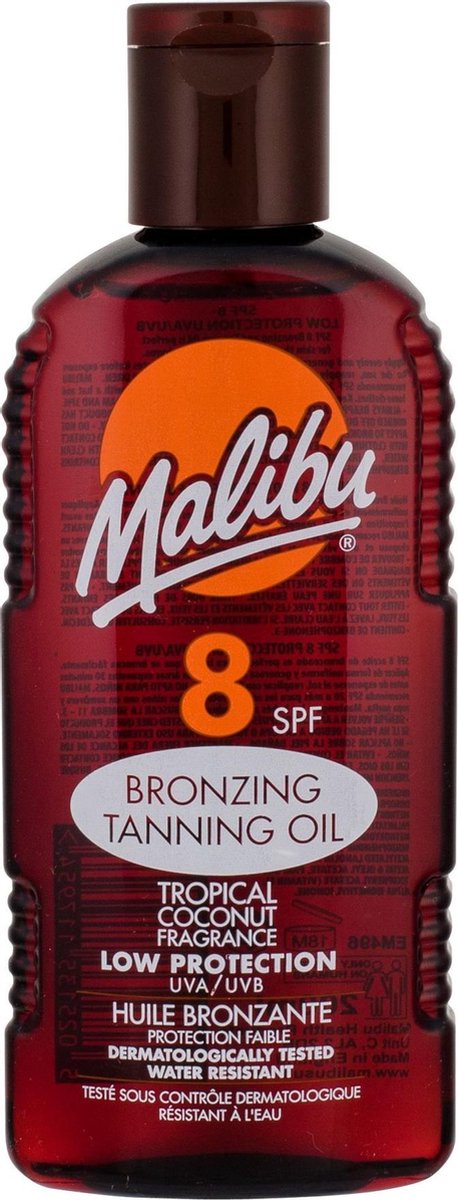 Malibu Bronzing Tanning Oil 200ml SPF8