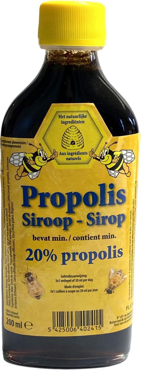 Propolis siroop 20% 200 ml Bijenhof